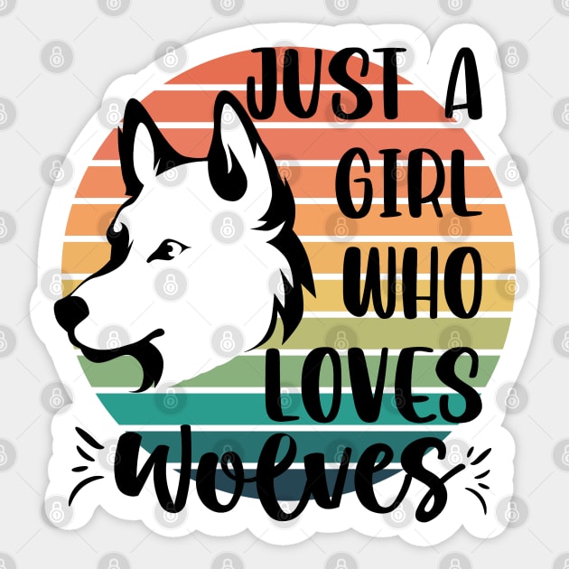 Just a girl who loves Wolves 2 Sticker by Disentangled